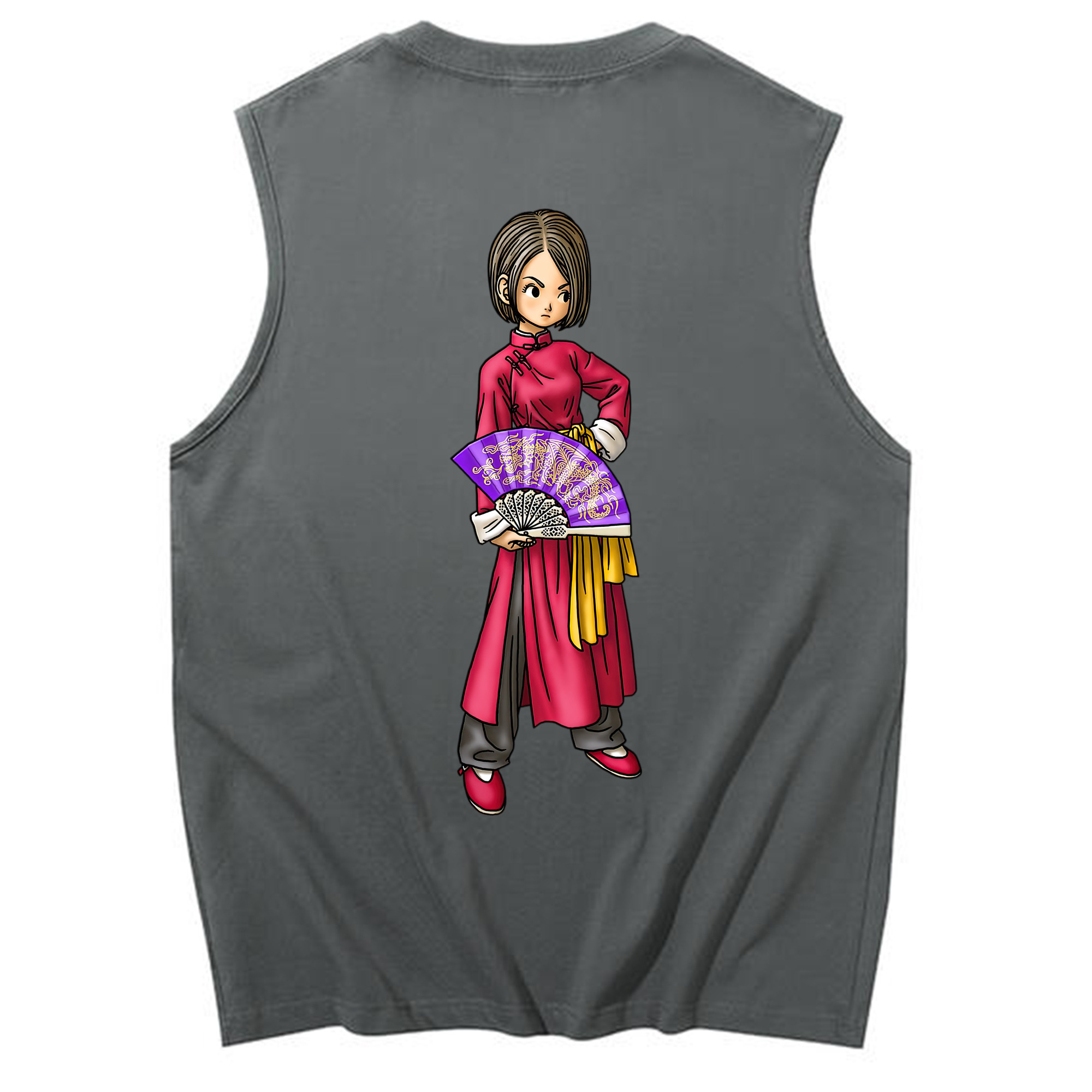 （画像用） ドラゴンクエスト Doragon Kuesuto Dragon Quest コットン100％タンクトップ（背面プリント）
